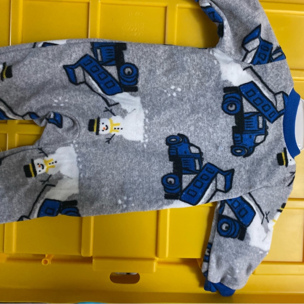 Carter's Gray and Blue Truck Pajamas